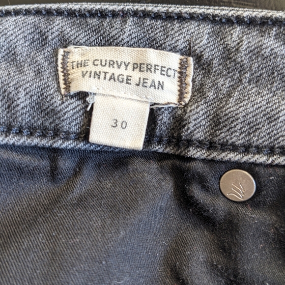 Madewell Gray Curvy Perfect Vintage Jean - Picture 5 of 6